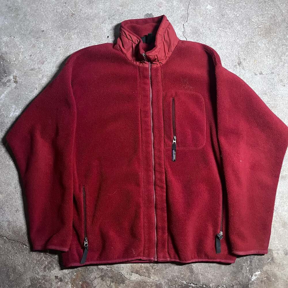Vintage 90s Patagonia Synchilla Full Zip Fleece Jacket Red Men's XL